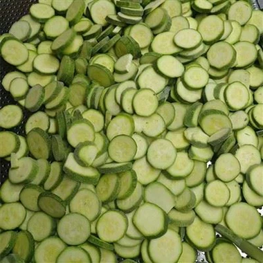 Calabacín en rodajas congelado